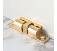 Chiavistello a rullo regolabile in ottone massiccio a doppia sfera per porte di armadi e macchine, dimensioni 40/50/60/70 mm, finitura oro