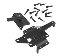 Chiavistello autobloccante resistente per recinzione in legno e piscina con design con blocco a gravità, lucchetto pronto e adatto per installazione a sinistra o a destra