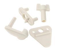 Chiavistello Bianco in Plastica per Porta Barca, Camper | Fissaggio Stabile, Design Versatile e Multifunzione, Installazione Semplice, per Sportello, Gavone e Vano