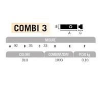CHIAVISTELLO - CATENACCIO MM.92 CON COMBINATORE A 3 NUMERI OFFERTA