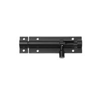 Chiavistello Compatibile Con Parti Del Cancello In Lega Di Alluminio | Dimensioni Da 2-8 Pollici. Chiavistello A Barilotto In Lega Di Alluminio Nero/argento. Adatta Cancelli/porte.(Black,6inch)