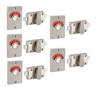 Chiavistello con indicatore di direzione in acciaio inox, bullone per serratura della porta, bullone vacante/impegnato per bagno, WC, bagno pubblico, servizi igienici, privacy, divisorio, serratura
