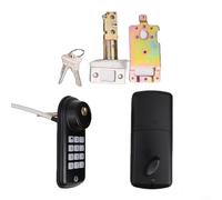 Chiavistello elettronico per tastiera, in lega di zinco, diametro del foro 55 mm, serratura elettronica con password, per porta d'ingresso (nero)