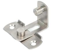 Chiavistello for porta con piegatura a 90 gradi in acciaio inossidabile | Argento, 7,5x2,5 cm e 5x2,3 cm, Porta Finestra Bagno: Sicurezza domestica(Small 5x2.3cm)