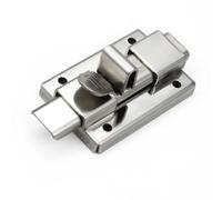 Chiavistello for porta in acciaio inossidabile, for porta divisoria in legno, for mobiletto del bagno, con doppia testa, perno quadrato for porta, 1 pezzo