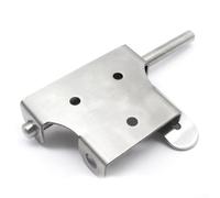 Chiavistello in acciaio inossidabile resistente con serratura di sicurezza per porta, set di ferramenta con cerniera integrata e graffetta per un blocco sicuro del lucchetto su porte e armadi