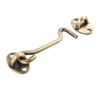 Chiavistello in Acciaio Inox Oro a Gancio per Cancelli e Fienili | Stile Antico e Classico, Fissaggio Semplice con Viti Incluse, Stabilità Sicura per Porte Esterne