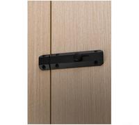 Chiavistello in lega di alluminio che supporta più porte, anche per camera da letto, bagno, armadio e balcone (145 mm nero)