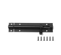 Chiavistello in lega di alluminio nero e argento, 2/3/4/5/6/8 pollici, per hardware domestico, serratura per porta, 1 pezzo (nero, 2 pollici)
