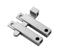 Chiavistello in lega di alluminio per porte in legno da bagno, montaggio a vite per un bloccaggio sicuro su armadi e stanze (grigio)