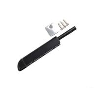 Chiavistello in lega di alluminio resistente con apertura a pressione per armadi, armadi, e cassetti per mantenere saldamente le porte chiuse (nero)