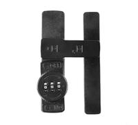 Chiavistello luminoso per porta scorrevole interna, in lega di zinco, con rotazione completa di 180 gradi, per bagno, balcone e porta della stanza, colore nero