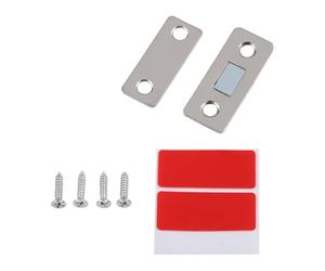 Chiavistello magnetico sottile in metallo per armadietti e armadi | Questa sottile chiusura magnetica mantiene le ante dell'armadio e dell'armadio saldamente chiuse per evitare che sbattano.