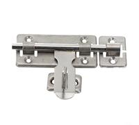 Chiavistello per cancello in acciaio inox con bullone scorrevole per recinzioni e capannoni, meccanismo di chiusura sicuro e affidabile (15,2 cm)