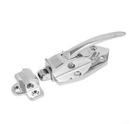Chiavistello per frigorifero in acciaio inox 304, facile da montare, design moderno, durevole, per porte del frigorifero e del frigorifero, argento, 14,3 x 4 x 3 cm, per casa, industria