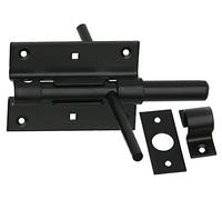Chiavistello per porta, 100/16 su entrambi i lati, colore nero