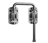 Chiavistello per porta in acciaio inox con installazione a vite per una maggiore sicurezza su più tipi di porte, tra cui armadi e bagni (argento)