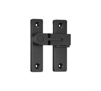 Chiavistello per porta in lega di zinco con design antifurto, per porte scorrevoli, facile installazione con montaggio a vite (nero-2)