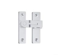 Chiavistello per porta in lega di zinco con design antifurto, per porte scorrevoli, facile installazione a vite (argento-2)