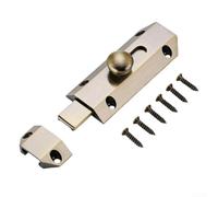 Chiavistello per porta scorrevole in ottone puro resistente, antico chiavistello di sicurezza per camera da letto, giardino, garage, cancello, armadio, in metallo resistente alla ruggine (bronzo)