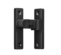 Chiavistello per porta scorrevole per interni, in lega di zinco, stile vintage, per migliorare la sicurezza domestica (nero)
