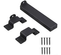 Chiavistello per porta scorrevole resistente, staffa di sicurezza regolabile con foro per lucchetto per recinzione in legno, cancello di sicurezza