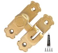 Chiavistello per porta scorrevole, senza foratura, per interni, con gancio di sicurezza | Chiusura in metallo per bagno, camera da letto, cucina, balcone, fienile, cortile, appartamento, scuola