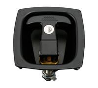 Chiavistello per rimorchio MS858-1, in lega di zinco, nero, con impugnatura a T, 1 pezzo