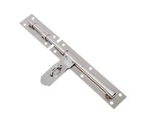 Chiavistello Porta Antitruffa in Acciaio Inox, Argento | Uso Armadio e Lucchetto, Comando a Mano, Installazione Semplice, Finitura Argento
