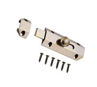 Chiavistello scorrevole Hardware in rame montato per porta Set con piastra di custode e viti per porte della stanza e armadio uso montato bullone scorrevole di ricambio piastra di sicurezza hardware