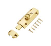 Chiavistello scorrevole Hardware in rame montato per porta Set con piastra di custode e viti per porte della stanza e armadio uso montato bullone scorrevole di ricambio piastra di sicurezza hardware