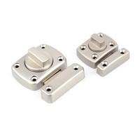 Chiavistello scorrevole per porta/finestra, interruttore rotativo con chiavistelli a molla, hardware, 1 pezzo (Small)