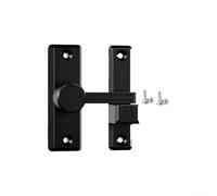 Chiavistello senza punzonatura, per porte scorrevoli e fienili, costruito in lega di zinco per una sicurezza efficace (nero)