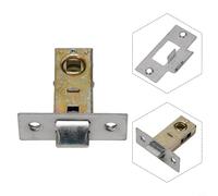 Chiavistello tubolare per porta a mortasa con design piatto, reversibile e in lega di zinco, adatto per uso interno (35 mm)