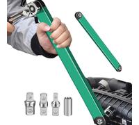 Chiavita adattatore offset - strumento estensione della chiave a doppia testa | Barra di estensione offset manuale regolabile | Strumento manuale pesante per la riparazione automobilistica | Attrezzat