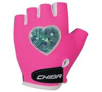 Chiba Cool Kids 2020 - Guanti da Ciclismo per Bambini, Corti, Colore: Rosa, Bambini, M