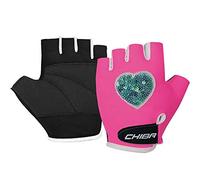 Chiba Cool Kids 2020 - Guanti da Ciclismo per Bambini, Corti, Colore: Rosa, S