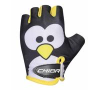 Chiba Cool Kids Pinguin Guanti da ciclismo corti per bambini, nero/bianco 2025