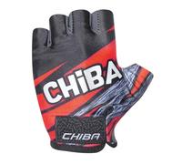 Chiba Guanti da ciclismo per bambini, corti, rosso/nero 2026
