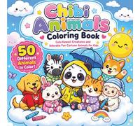 Chibi Animals Coloring Book: Cute Kawaii Creatures and Adorable Fun Cartoon Animals for Kids