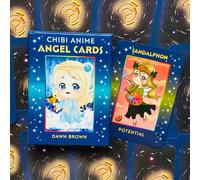 Chibi Anime Angel Cards Deck Findhorn Esoteric Affirmation Brown Carte