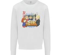 Chibi Anime Friends Che Bevono Birra Uomo Felpa Maglione