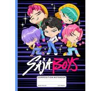 Chibi Anime Saja Boys Composition Notebook Wide Ruled: K-Pop Demons Hunter's Pages Size 8.5x11 for Journal, Homework, Notes, Ideas, Daily Writing