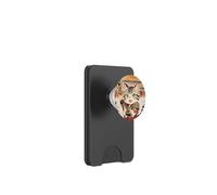 Chibi asiatico cinese guerriero gatto - Meow Kung Fu Vintage Art PopSockets PopWallet per MagSafe