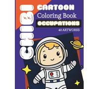 Chibi Cartoon Coloring Book : Occupations: Jobs Coloring Book for Kids