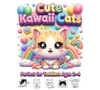 Chibi Cat Coloring Book for Toddlers Ages 2-4: Bold and Easy Cute Kawaii Cats with Thick Lines for Beginners
