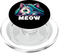 Chibi Cat Peeking from Blanket PopSockets PopGrip per MagSafe