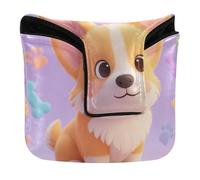 Chibi Corgis - Copertura per mazza da putter per cani con chiusura magnetica, per mazze e mazze quadrate in pelle sintetica impermeabile