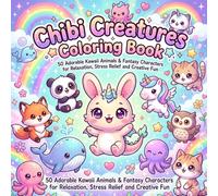 Chibi Creatures: A Kawaii Coloring Adventure with Cute Animals, Ocean Friends, Jungle Buddies & Magical Fantasy Beings