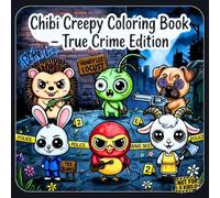 Chibi Creepy Coloring Book - True Crime Edition: An Adorable Serial Killer Parody for Adults - Bold and Easy Spooky Kawaii Cute Creatures Animals Designs for Stress Relief and Dark Humor